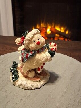 VIintage White Snowman Collectible Figurine